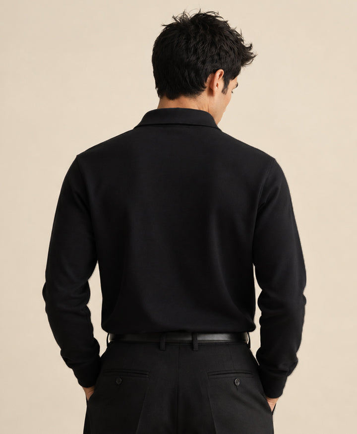 Black Luxe Zip POLO