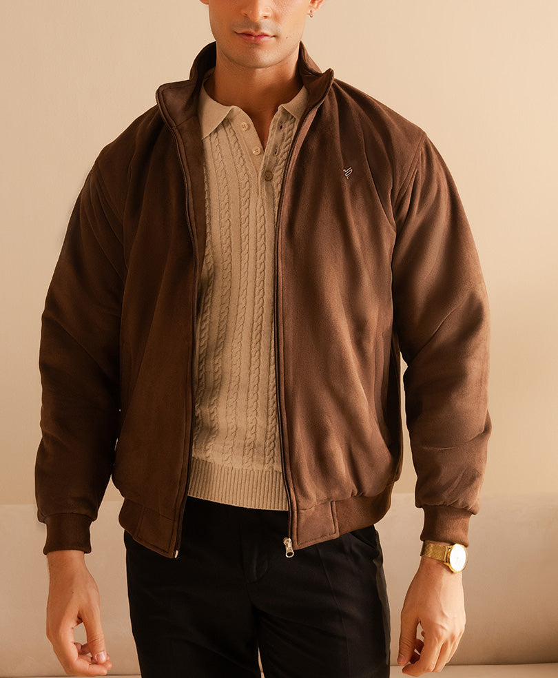 Suede DK Brown Jacket