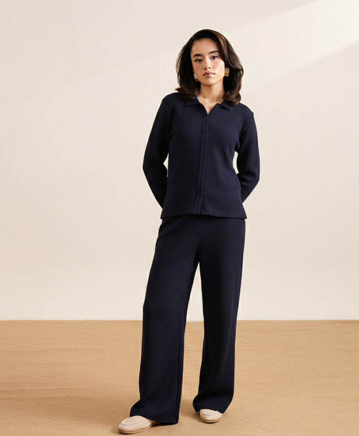 Navy Modern Shirt Muse Co-Ord (Women)