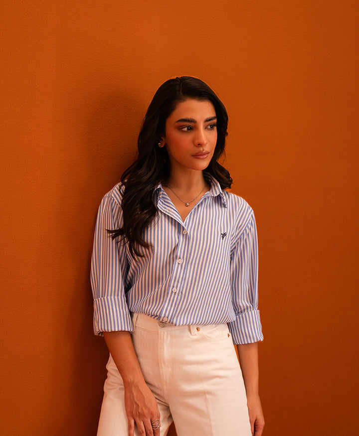 Blue Stripe Shirt (Women)