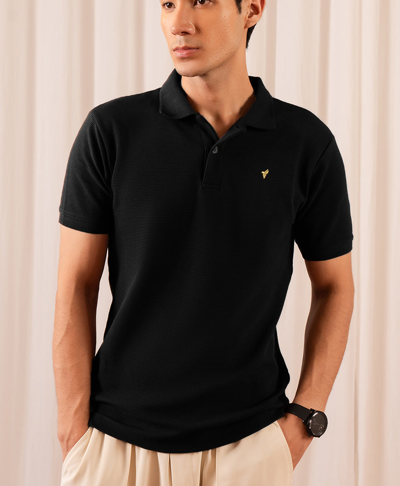 Black Ottoman POLO