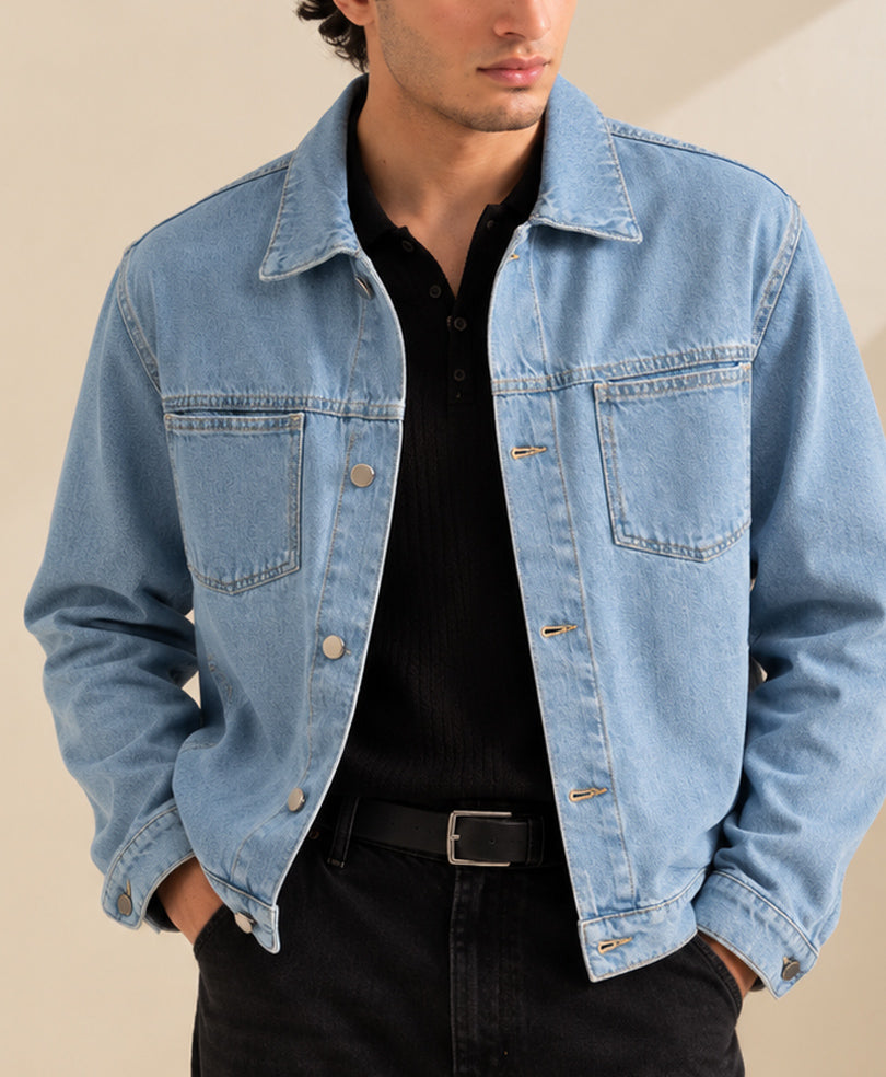 Sky Modern Denim Trucker