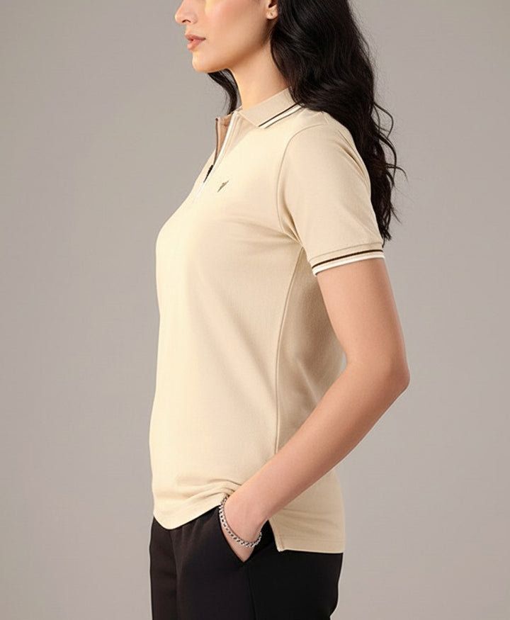 Wood Ash Zip POLO (Women)