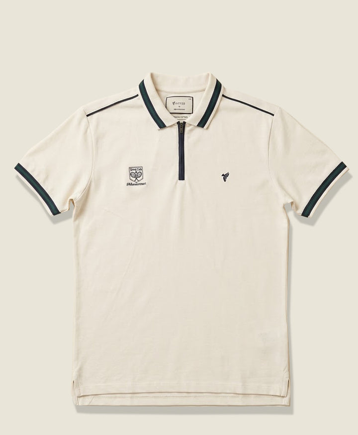 OFF White Tennis Zip POLO (Women)