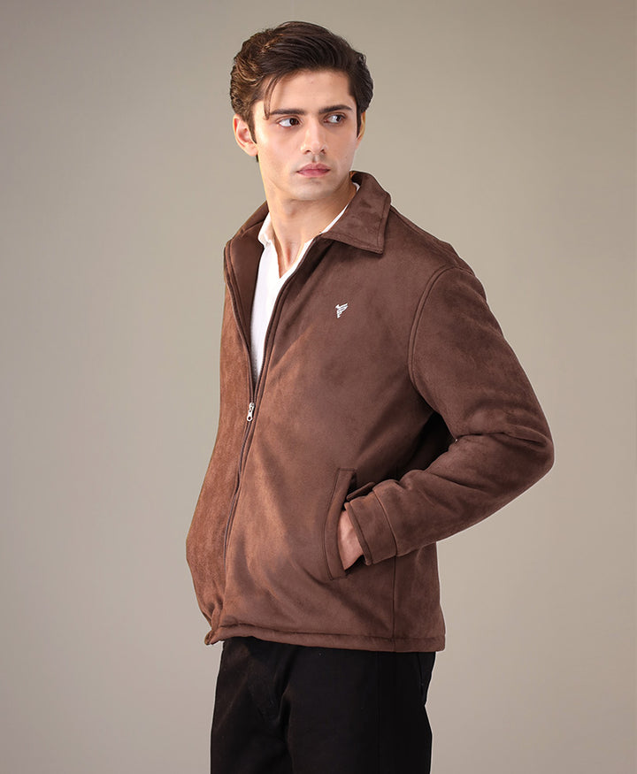 DK Brown Suede Flight Jacket