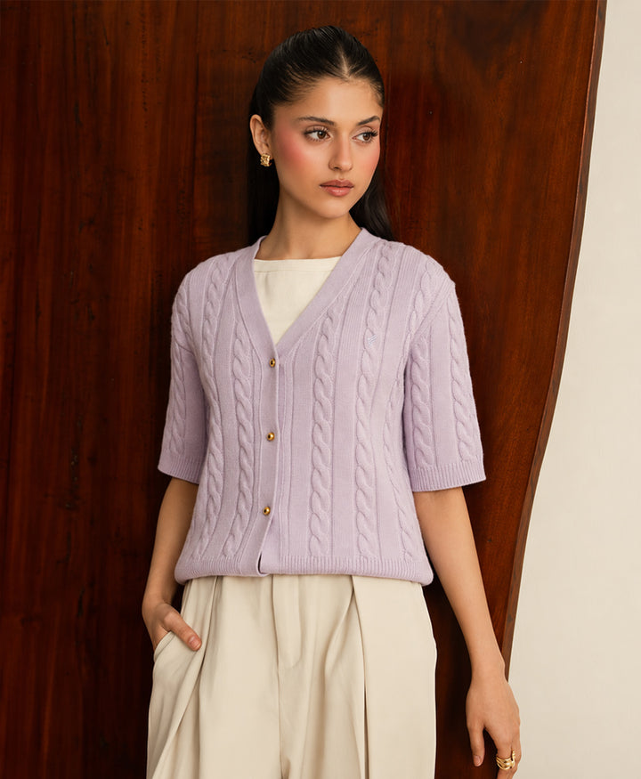 Lilac Winter Cardigan (Women)