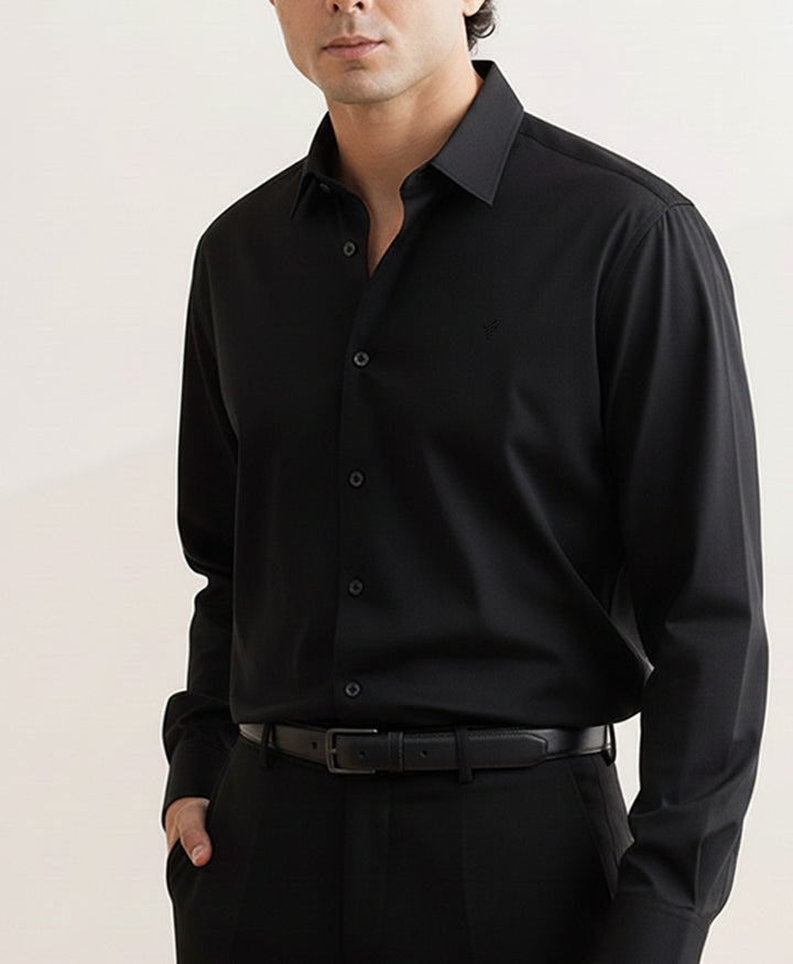 Black Sleek Shirt (Slim / Modern Fit)