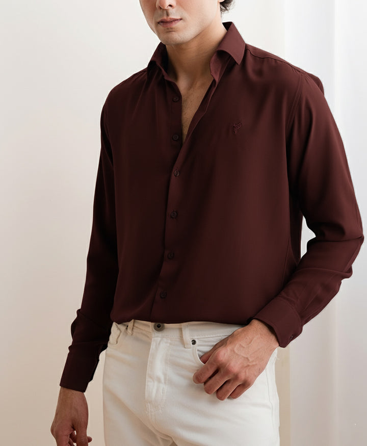 Maroon Sleek Shirt