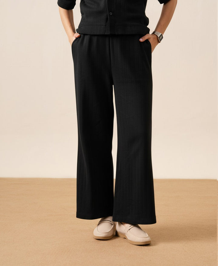 Black Drop Needle Trouser (Women)