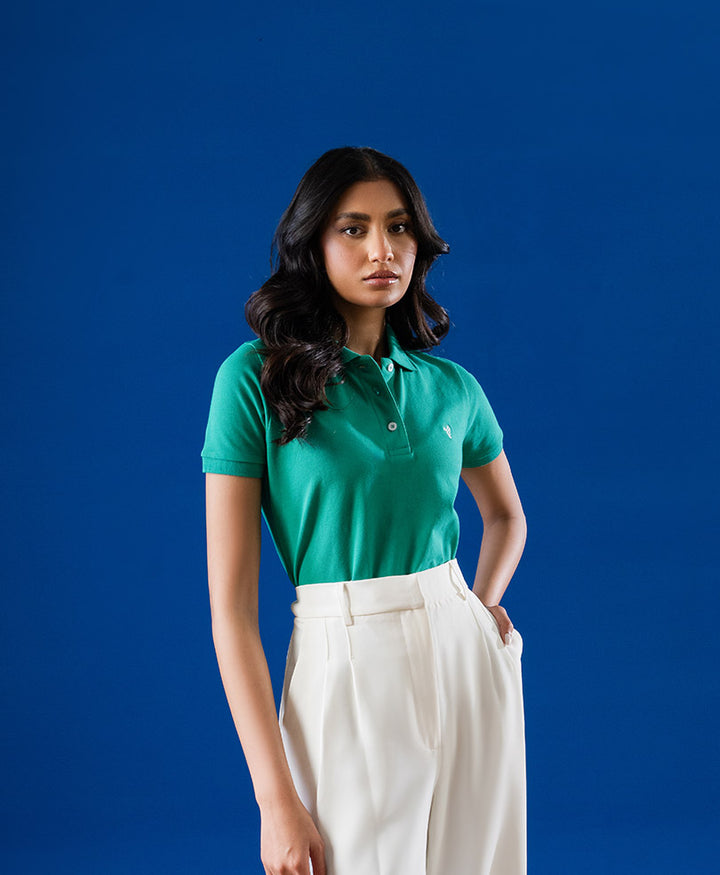 Fresh Green Basic POLO (Women)