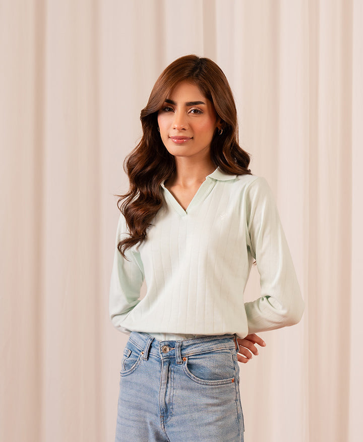 Mint Drop Needle POLO (Women)