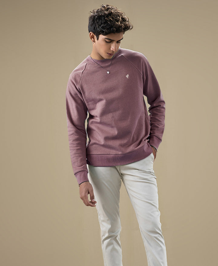 Purple Raglan Sweatshirt