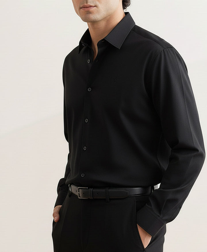 Black Sleek Shirt (Slim / Modern Fit)