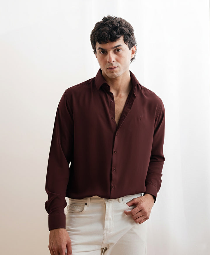 Maroon Sleek Shirt
