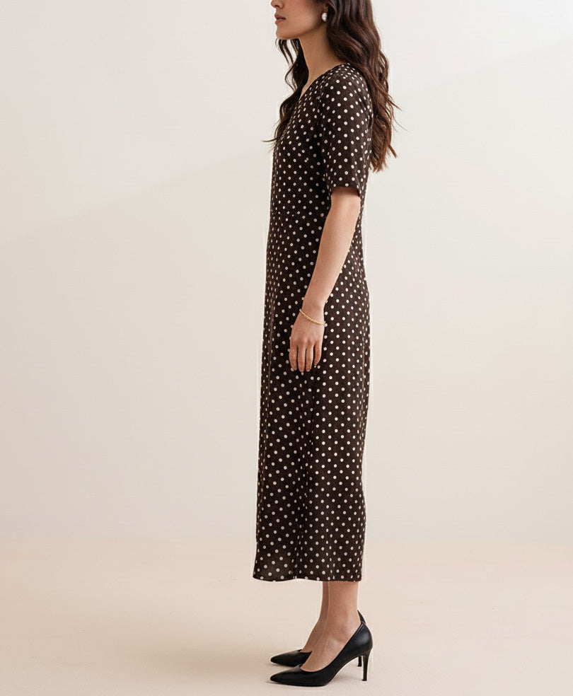 Brown Polka Dot Dress (Women)