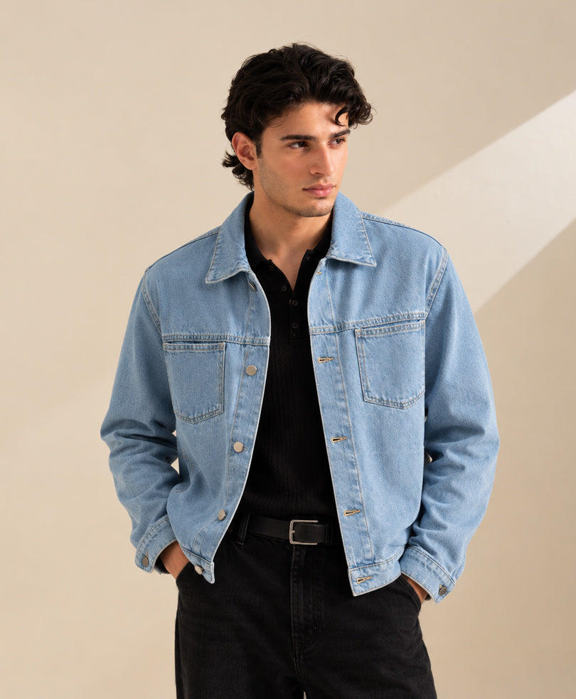 Sky Modern Denim Trucker