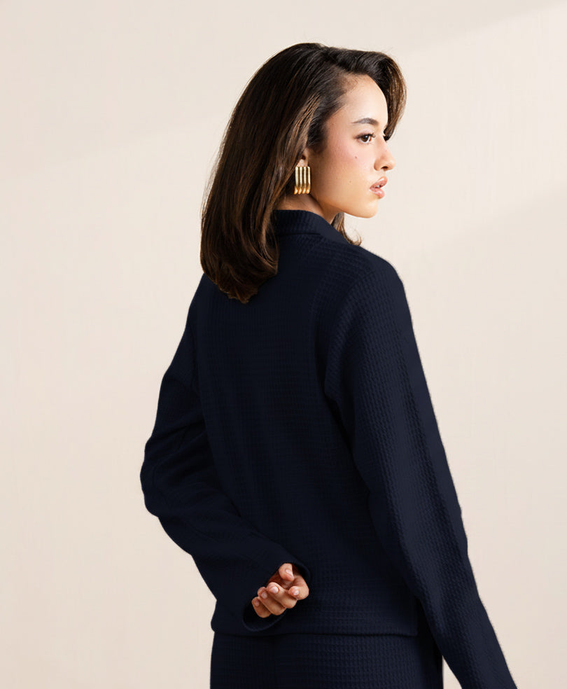 Navy Modern Shirt Muse Co-Ord (Women)