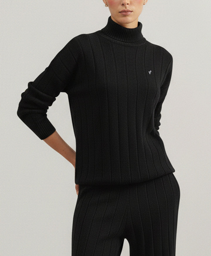 Black Turtle Neck Sweater (Women)
