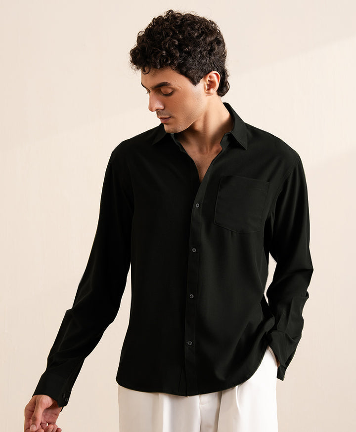Black Classic Sleek Shirt