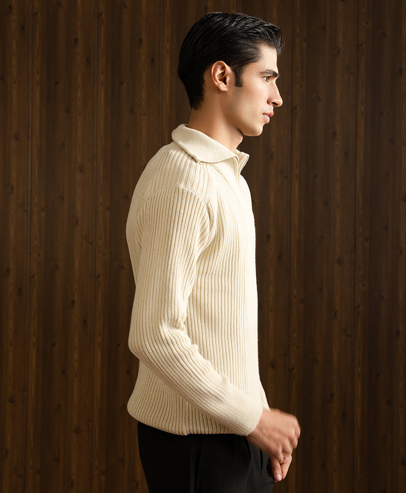 Tofu Retro Quarter-Zip Sweater