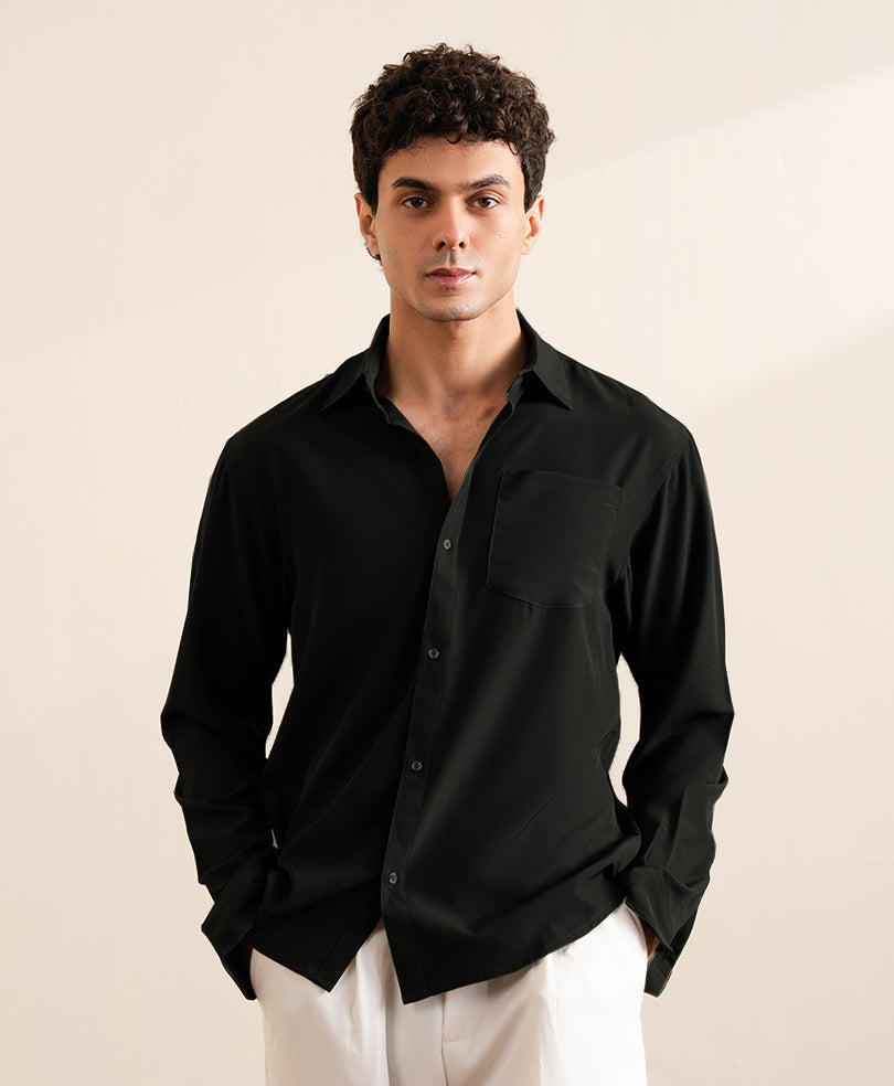 Black Classic Sleek Shirt