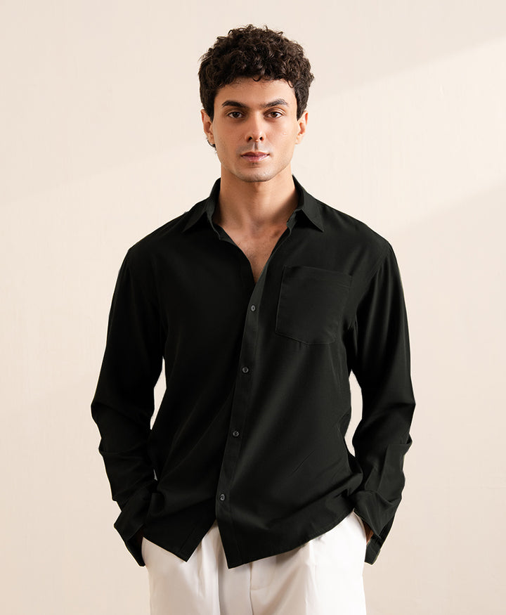 Black Classic Sleek Shirt