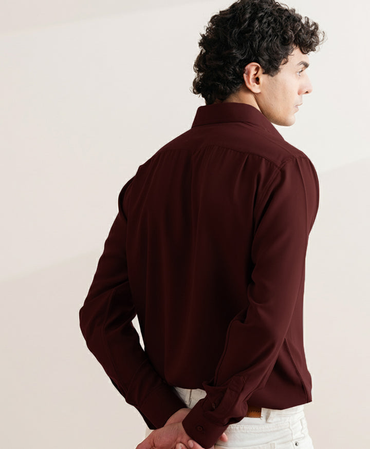 Maroon Sleek Shirt