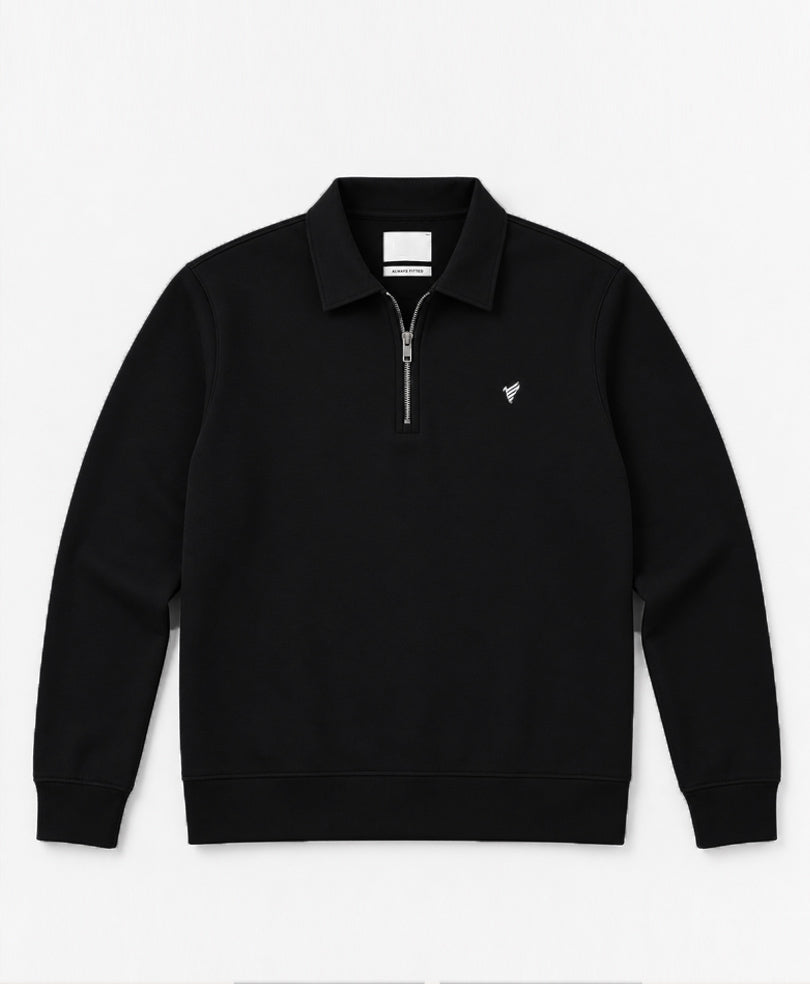 Black Luxe Zip POLO