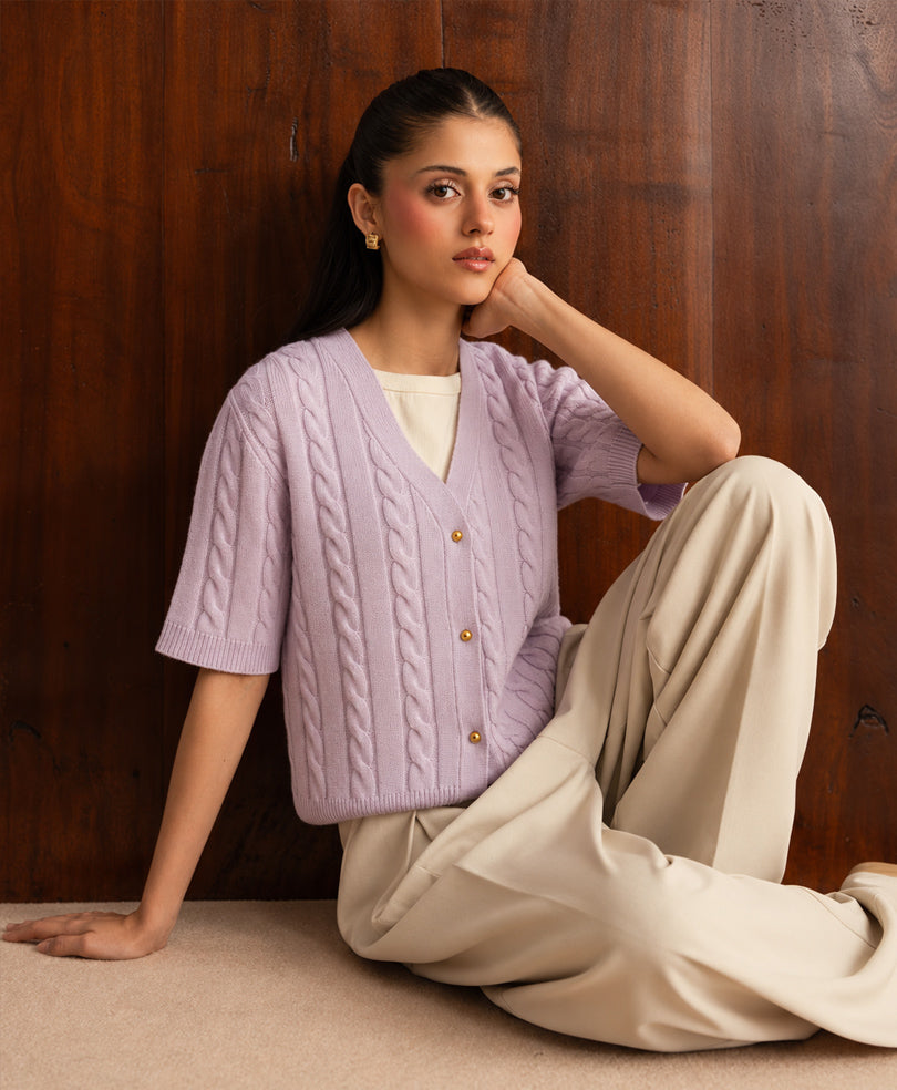 Lilac Winter Cardigan (Women)