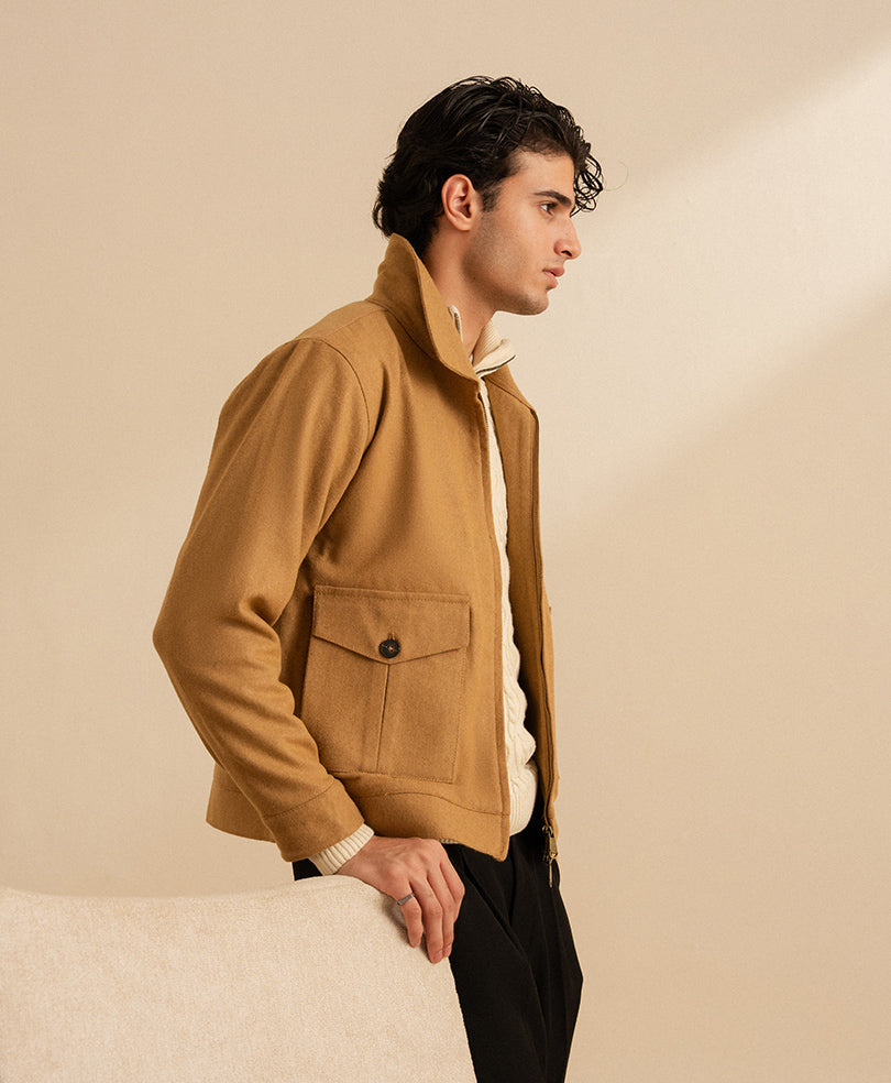 Modern Minimal Jacket Beige
