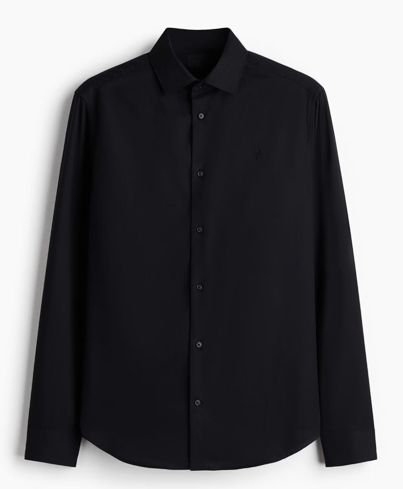 Black Sleek Shirt (Slim / Modern Fit)