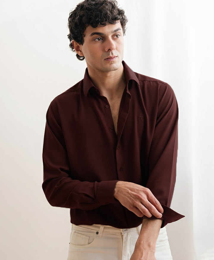Maroon Sleek Shirt