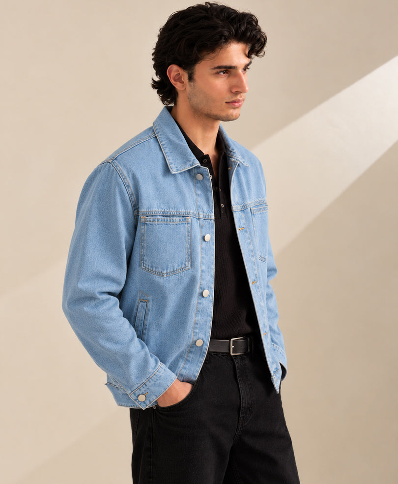 Sky Modern Denim Trucker