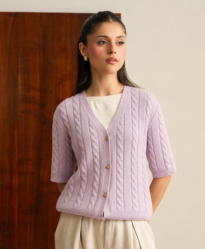 Lilac Winter Cardigan (Women)
