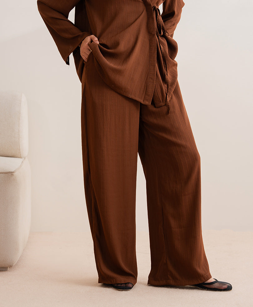 Mocha Line Wrap Shirt (Women)