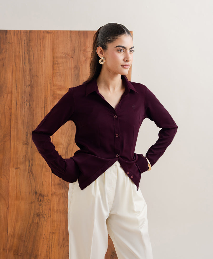 Plum Sleek Shirt (Women)