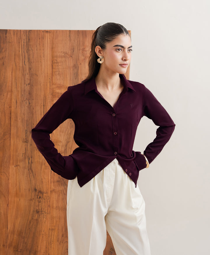 Plum Sleek Shirt (Women)