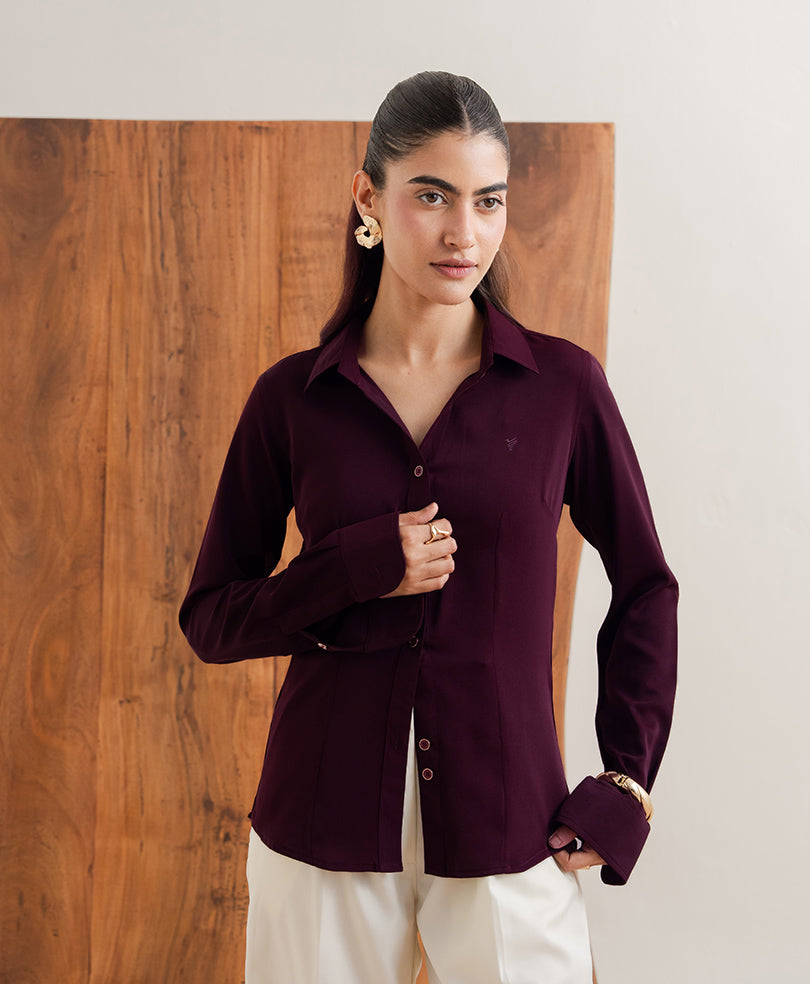 Plum Sleek Shirt (Women)