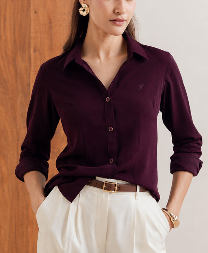 Plum Sleek Shirt (Women)
