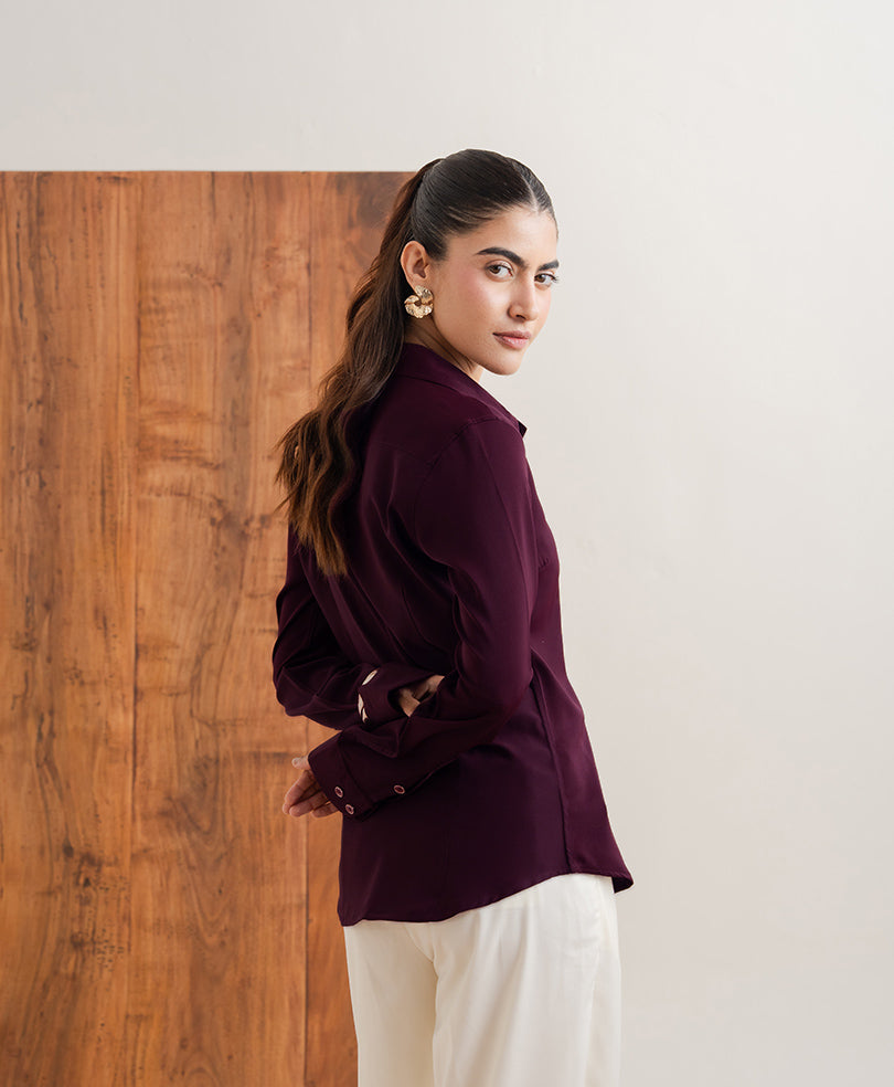 Plum Sleek Shirt (Women)