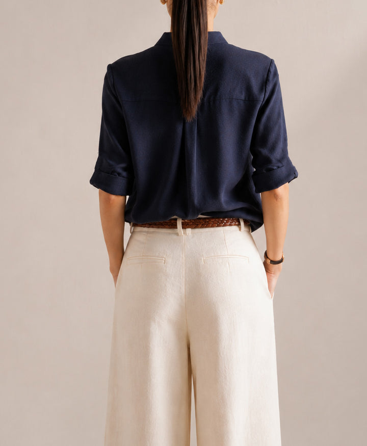 Navy Safari Shirt (Women)