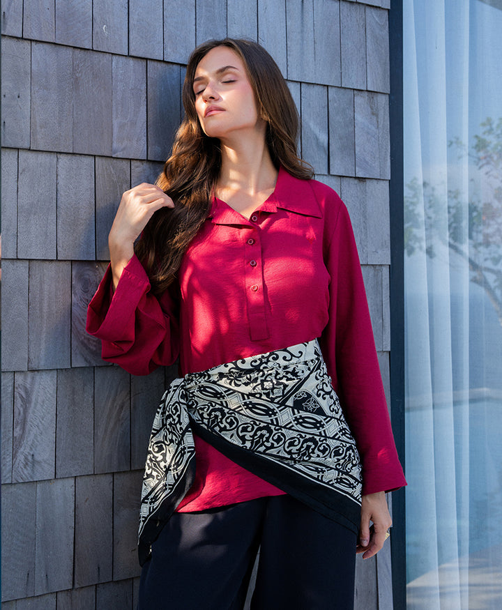 Red Safari Shirt (Women)