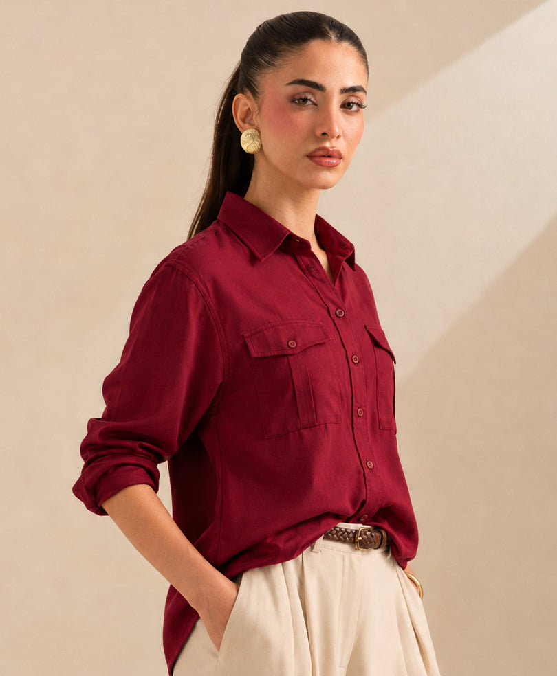 Red Safari Shirt (Women)