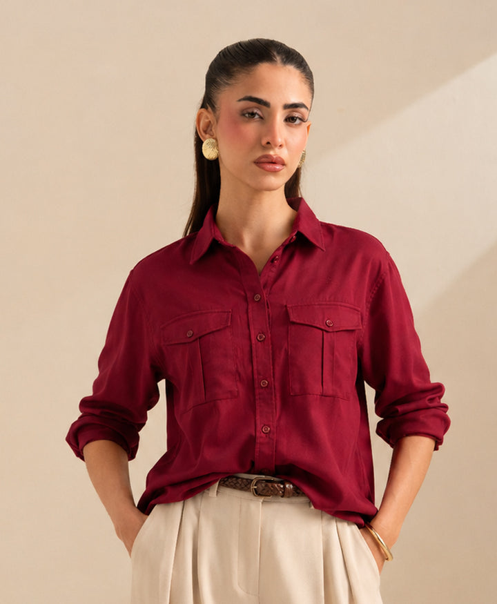 Red Safari Shirt (Women)