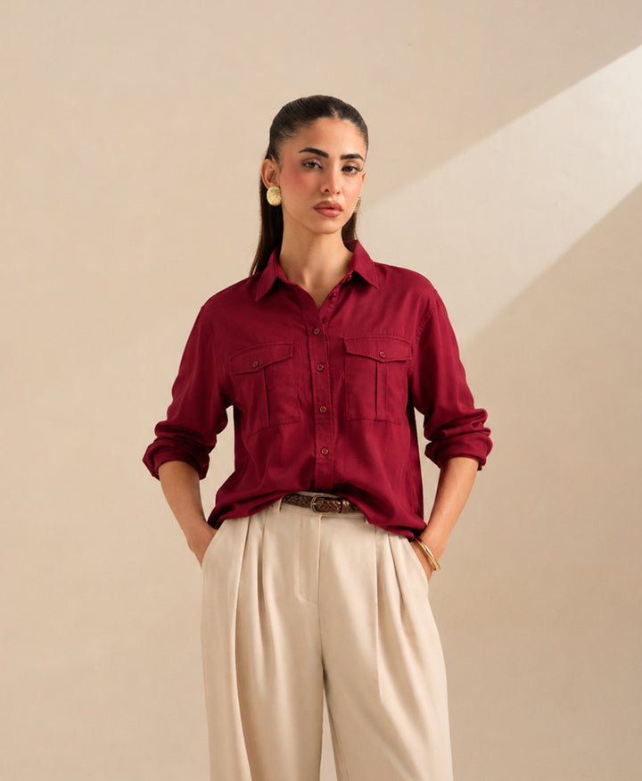 Red Safari Shirt (Women)