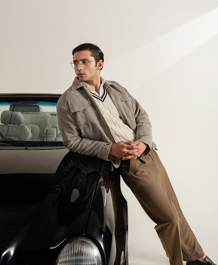 OFF White Cable Knit Sleeveles Sweater