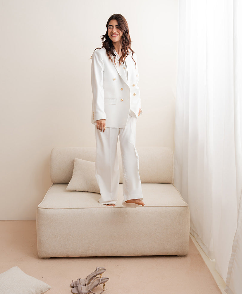 OFF white Monaco Ivory Blazer (Women)