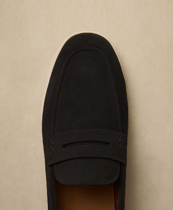 Suede Loafer Noir Shoes