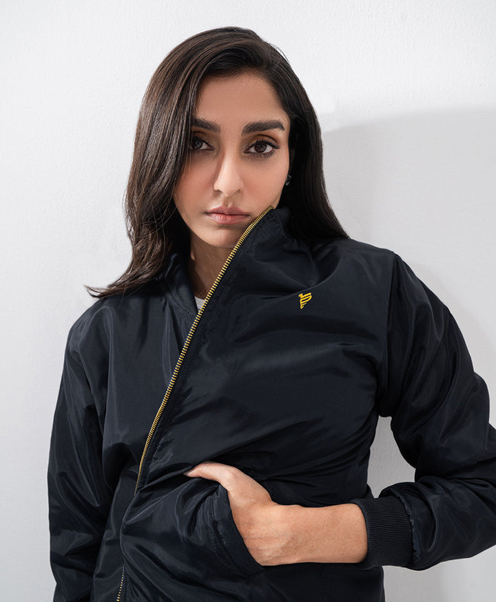 Black Bomber Jacket (Women)