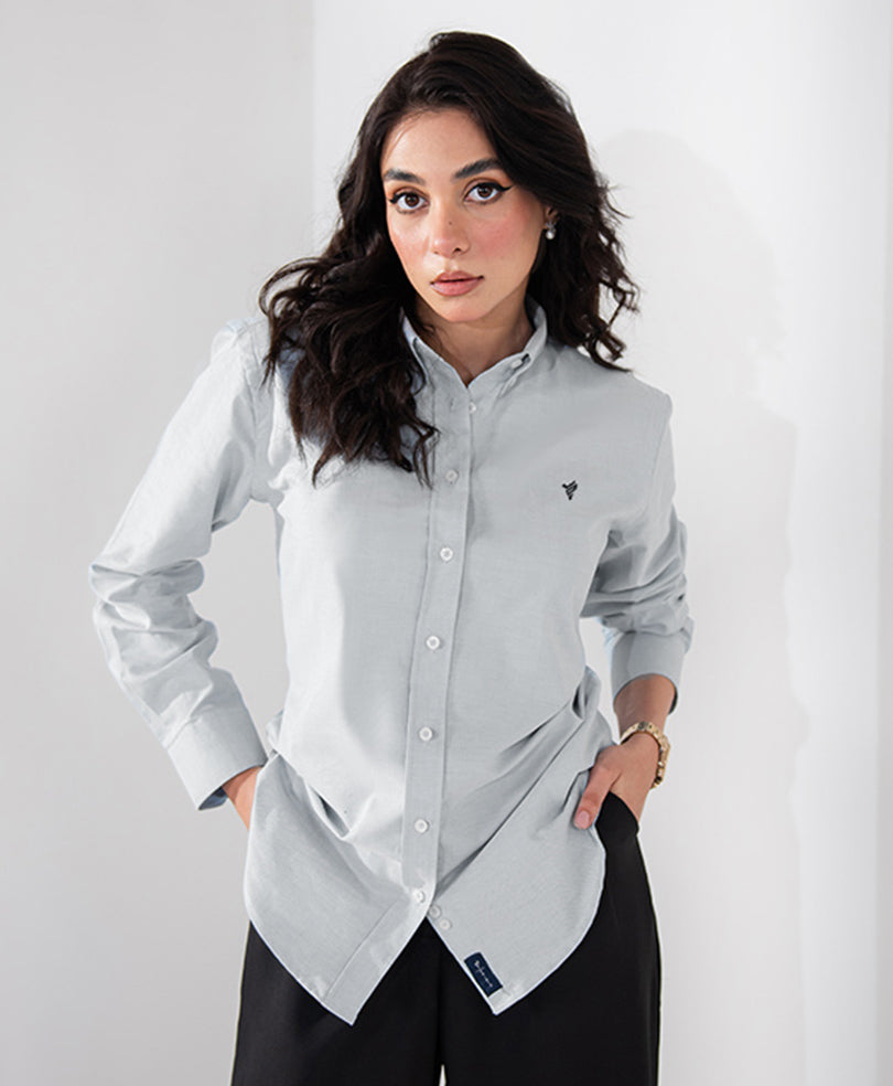 Grey Oxford Shirt (Women)